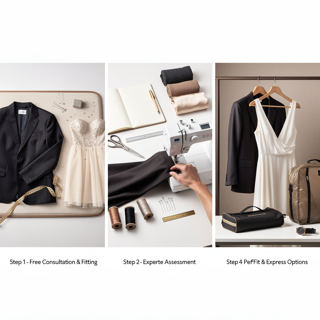 Zara professional alteration process - fitting and tailoring service in London